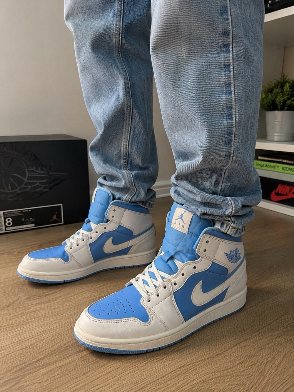 Nike Air Jordan 1 Mid SE Legend Blue FZ2142-114 Men’s Size 8 OG Box StockX Auth